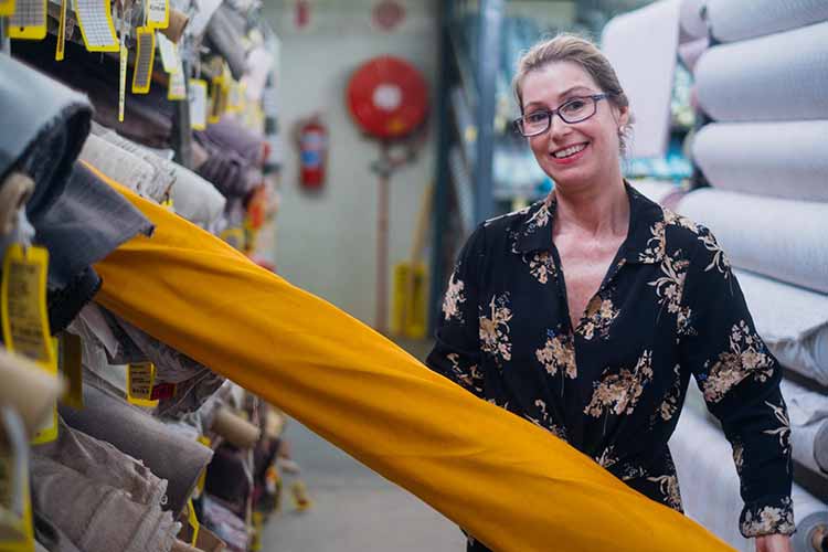 Fabric Centre - fabric selection